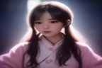 多囊卵巢综合征科普视频封面，女性生殖系统卵巢病变示意图，医学教育风格